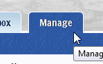 Manage tab